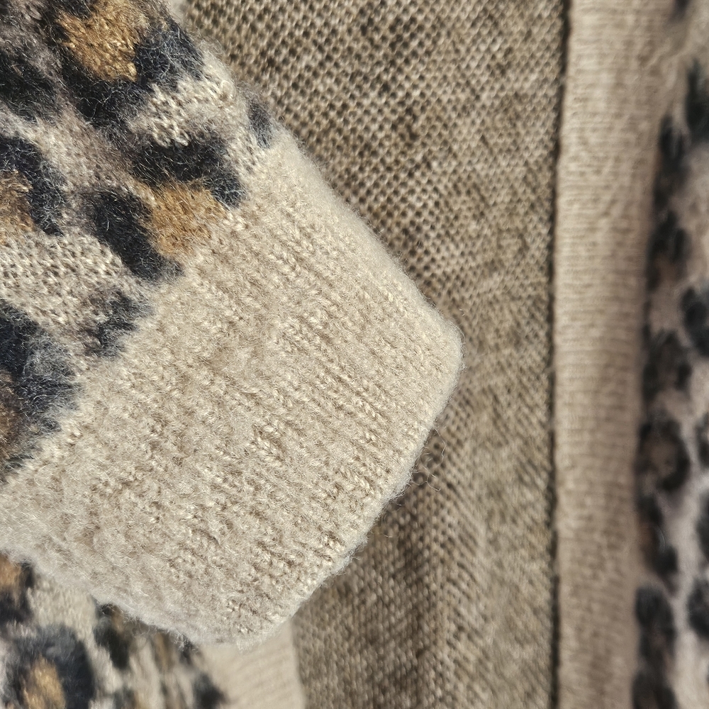 Divided H&M Leopard Print Cardigan Size Large - Picture 4 of 13